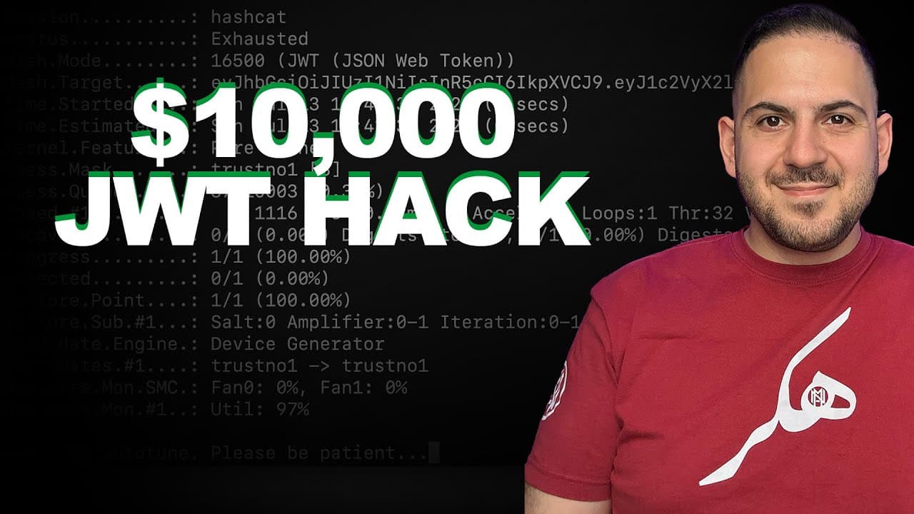 NahamSec Explores JWT Exploitation in Modern Web Applications