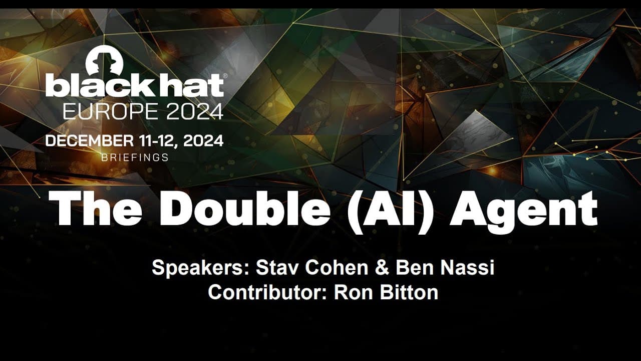New Video from @BlackHatOfficialYT Discusses Emerging Threats in GenAI Applications