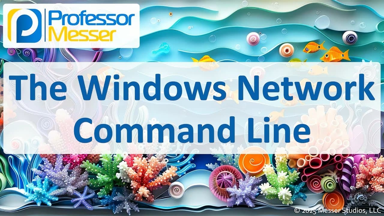 New Video from @professormesser: Essential Network Troubleshooting Tools and Techniques