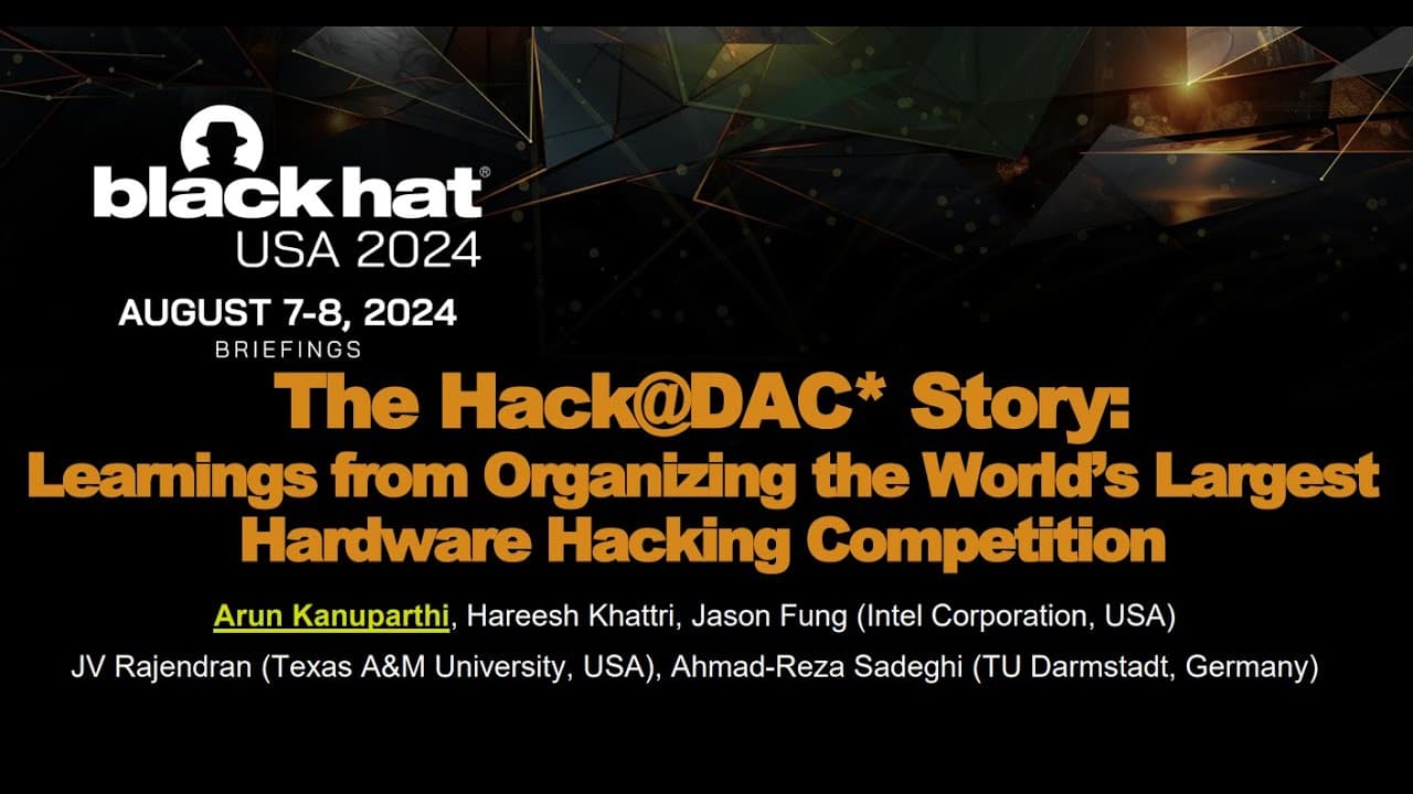Expert Discusses Hardware Security Challenges and Hack@DAC Competition