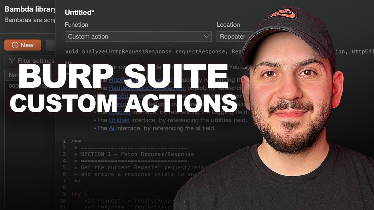 NahamSec Explores Burp Suite Actions for Automating Web Security Tasks