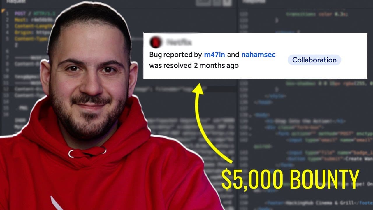 New Video from @NahamSec: Beginner Hacker Discovers Critical RCE Vulnerability on Netflix
