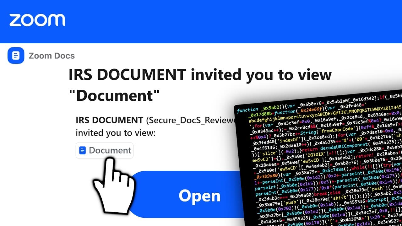 Phishing Campaign Exploits Zoom and IRS Impersonation to Deploy ScreenConnect Malware During Tax Season