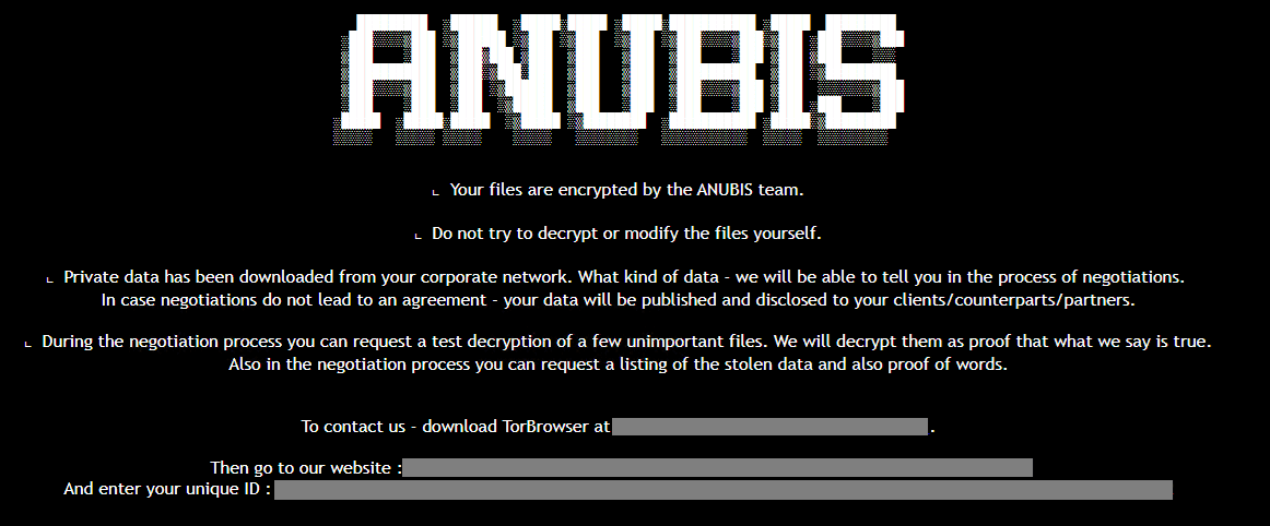 Anubis RaaS Now Includes a Wiper Module