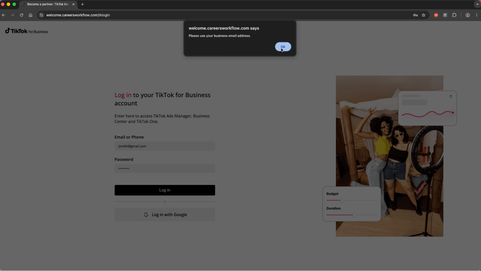 New AITM Phishing Campaign Targets TikTok Business Accounts