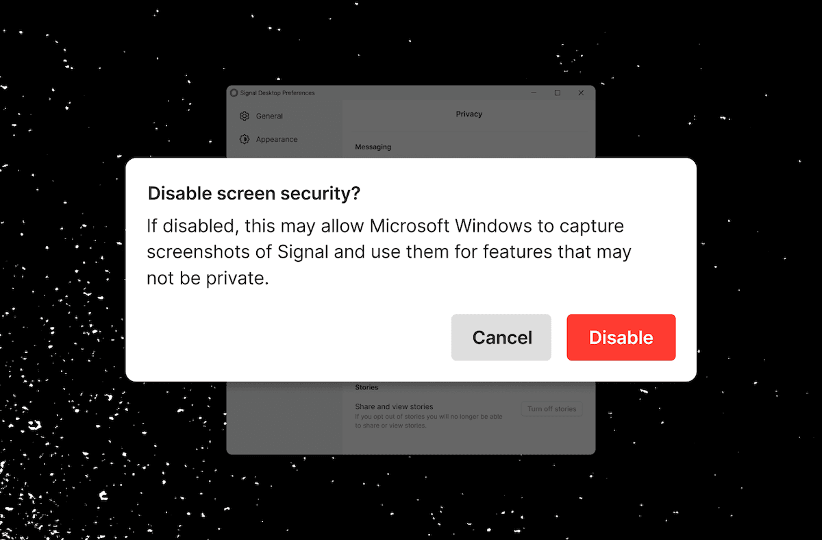 Signal Adds Screenshot Blocker to Protect User Data from Windows Recall