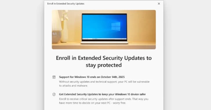 Microsoft Extends Windows 10 Security Updates by One Year
