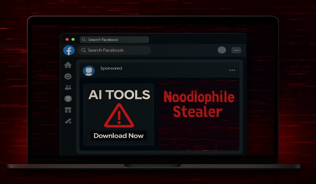 Scammers Use Fake AI Tools and Facebook Ads to Spread Noodlophile Stealer Malware