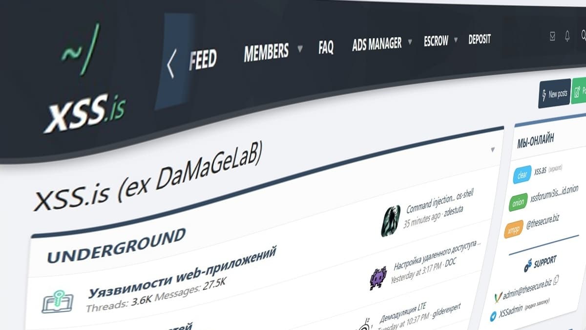 Cybercrime Forum XSS Resurfaces on Mirror and Dark Web Domains Following Law Enforcement Seizure