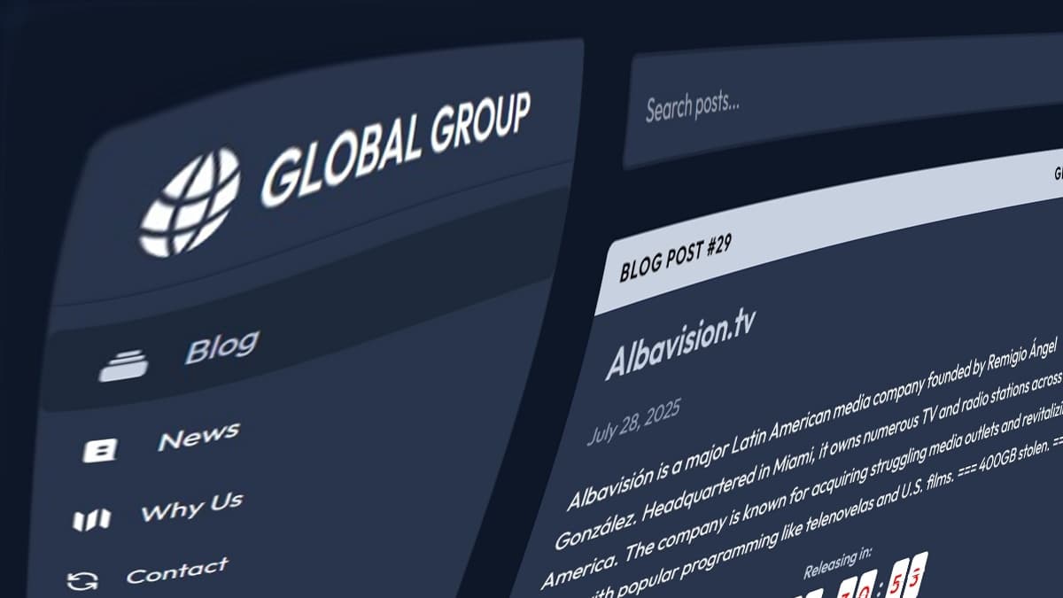 GLOBAL GROUP Ransomware Attack on Albavisión: Analysis of a 400 GB Data Breach