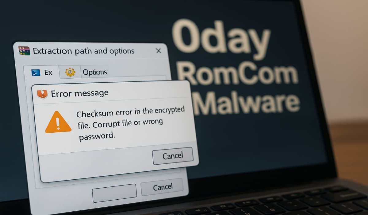 Critical WinRAR Zero-Day (CVE-2025-8088) Exploited by Russian Hackers to Spread RomCom Malware