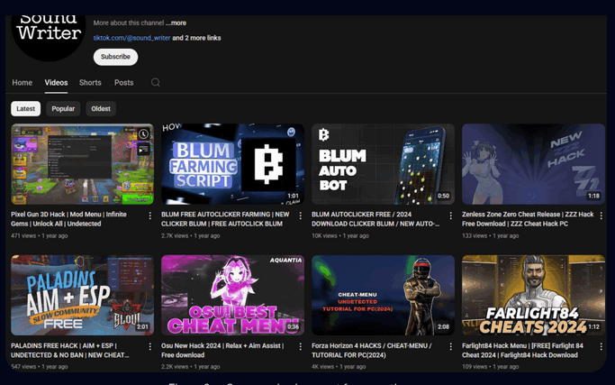 Sophisticated YouTube Ghost Network Distributes Lumma and Rhadamanthys Infostealers via Hijacked Channels