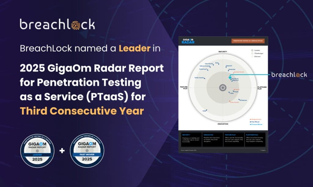 BreachLock Recognized as Leader in GigaOm Radar Report 2025 for PTaaS