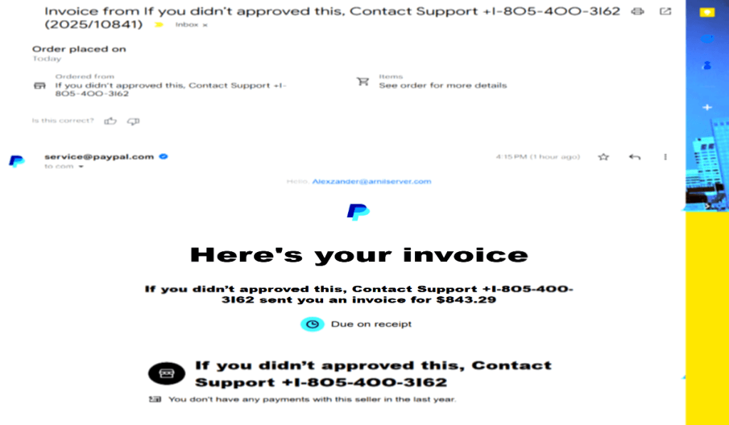 Scammers Send Verified PayPal Invoices in Callback Phishing Attacks
