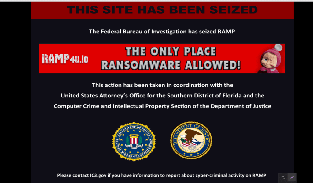 US Authorities Seize Cybercrime Forum RAMP, Shutting Down Clearnet and Dark Web Domains