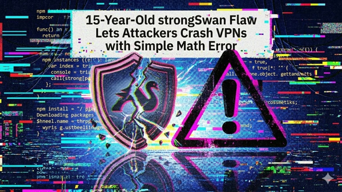 15-Year-Old Vulnerability in strongSwan VPN Allows Service Crash Attacks