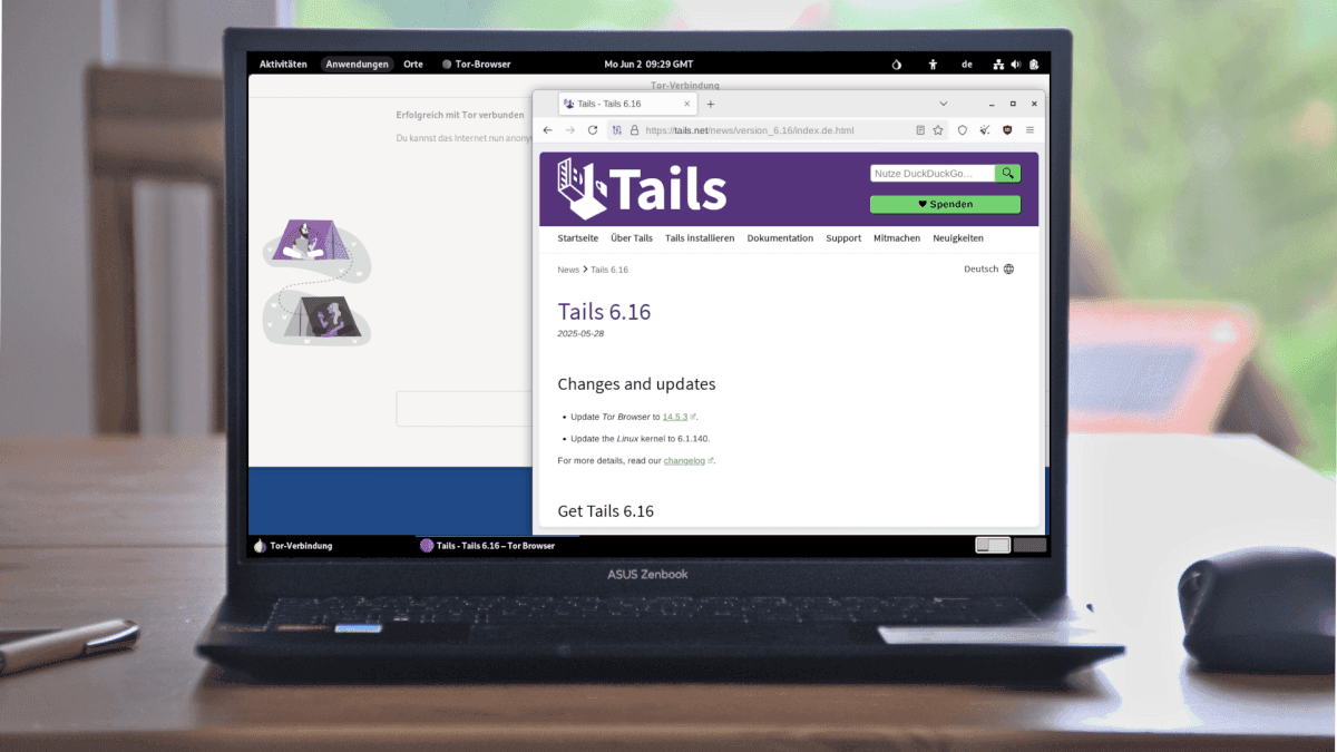 Tails 6.16 Released with Minor Software Updates