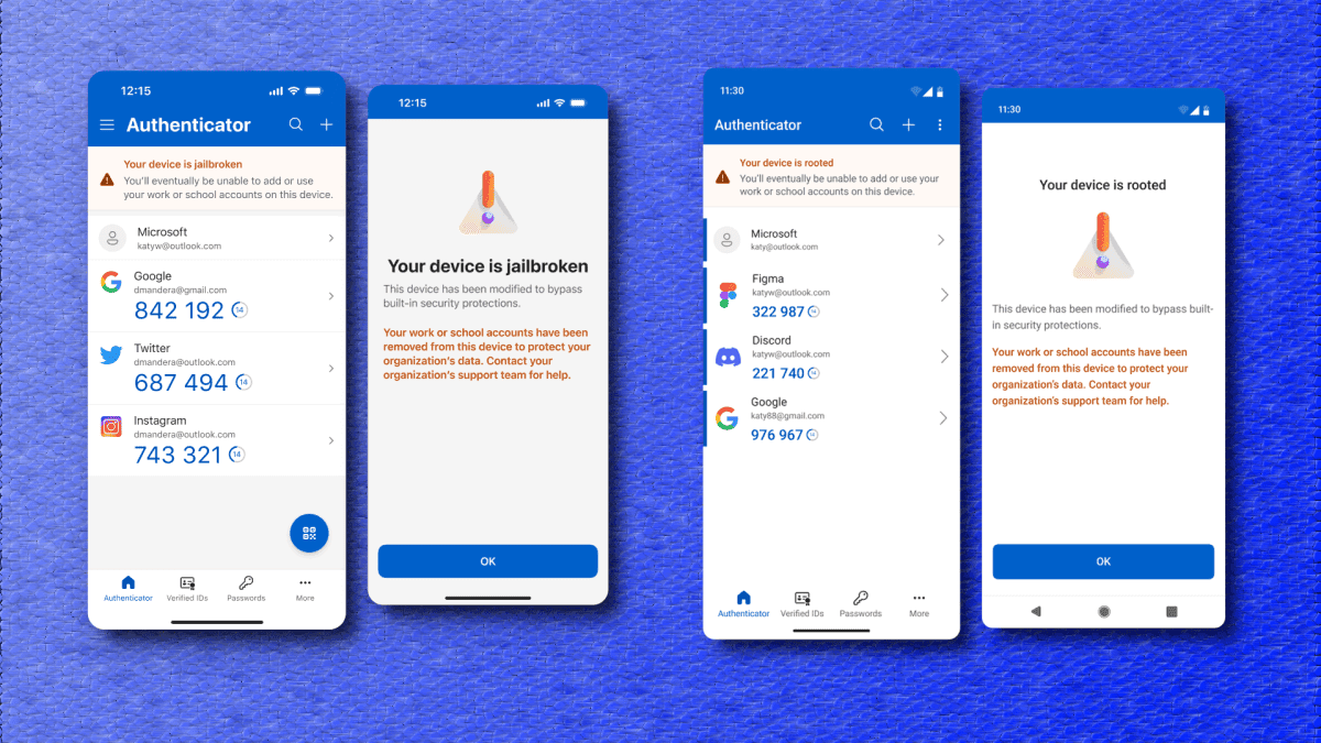 Microsoft Authenticator to Block Access on Jailbroken and Rooted Devices