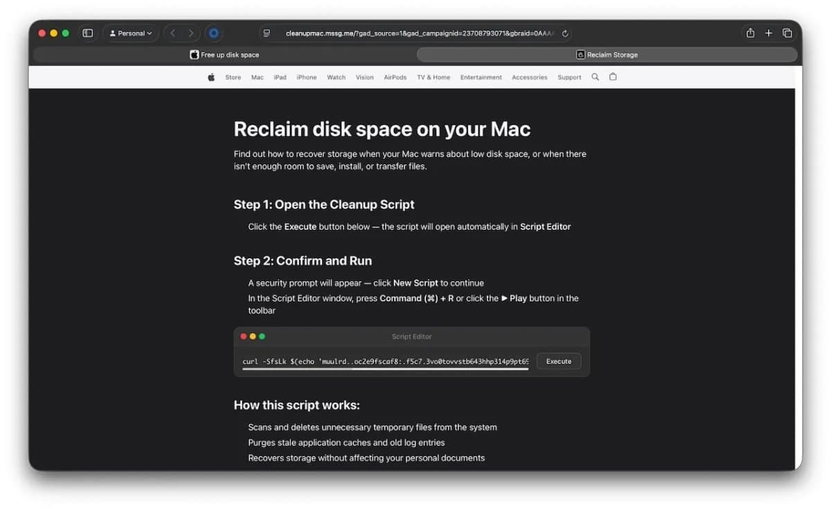 ClickFix Malware Campaign Targets macOS via Script Editor to Deploy Atomic Stealer