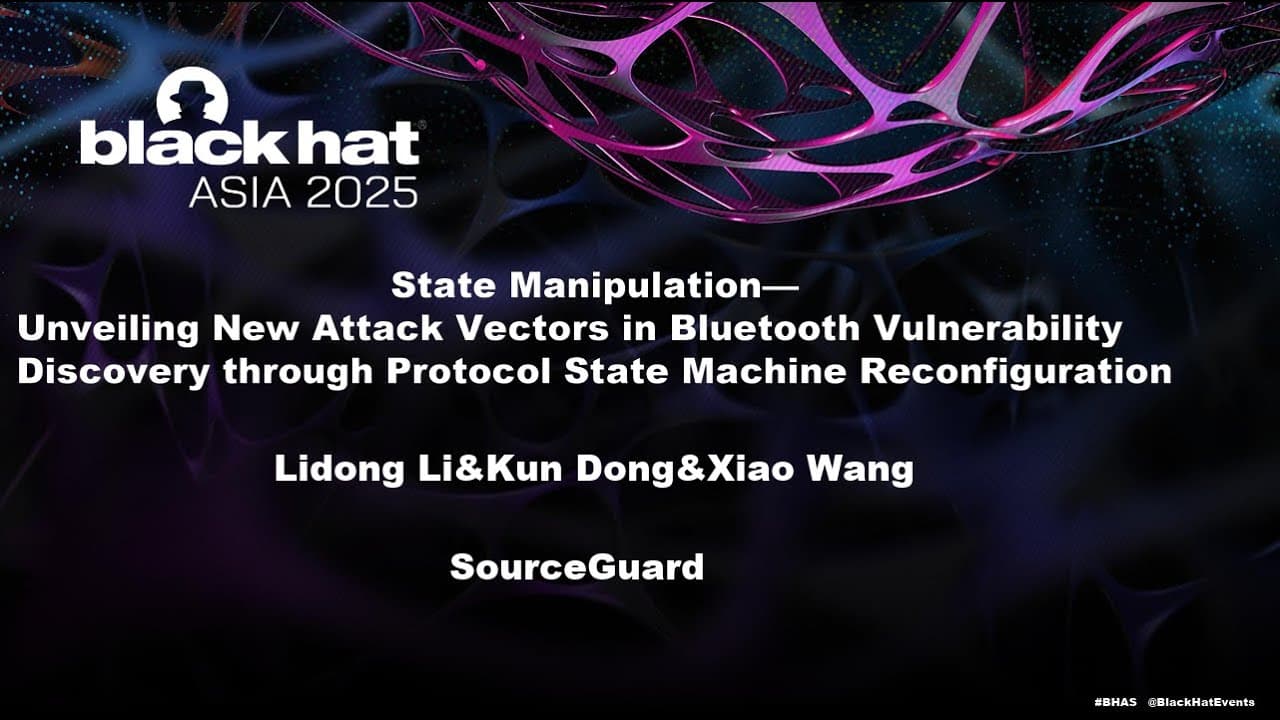 New Method for Discovering Bluetooth Vulnerabilities by Disrupting State Machines