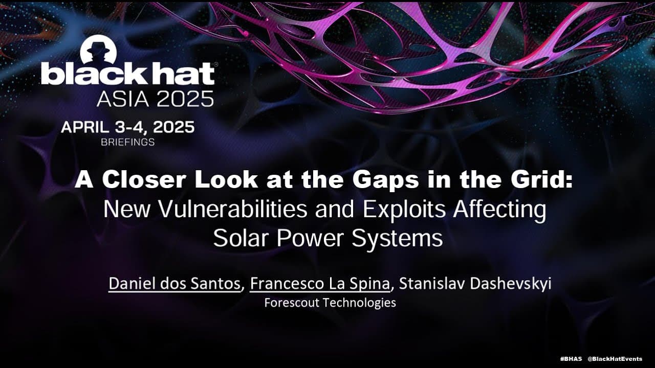 New Video Highlights Cybersecurity Risks in Solar Energy Systems