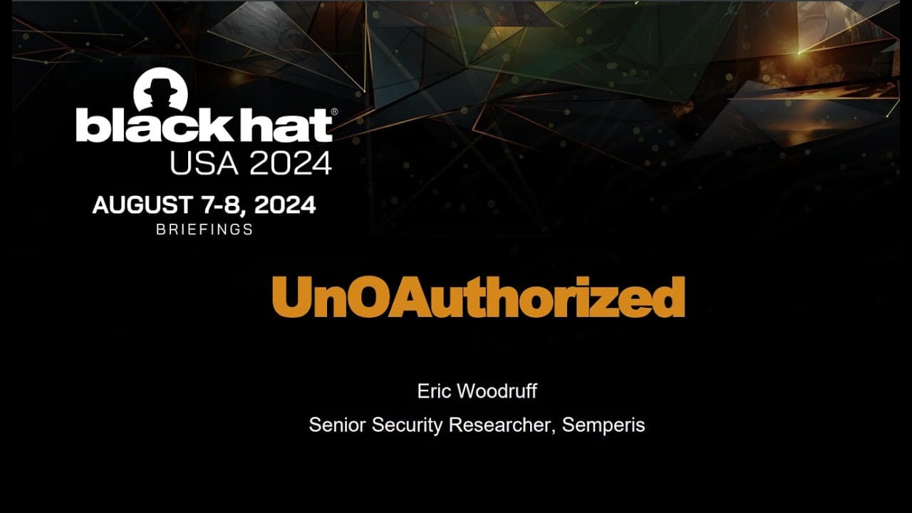 New Video from @BlackHatOfficialYT: Exploring Vulnerabilities in Multi-Tenant Cloud Applications