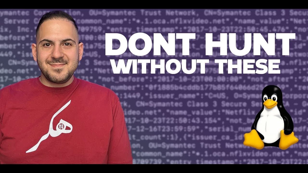 NahamSec Shares Favorite Linux Commands for Bug Bounty Hunting