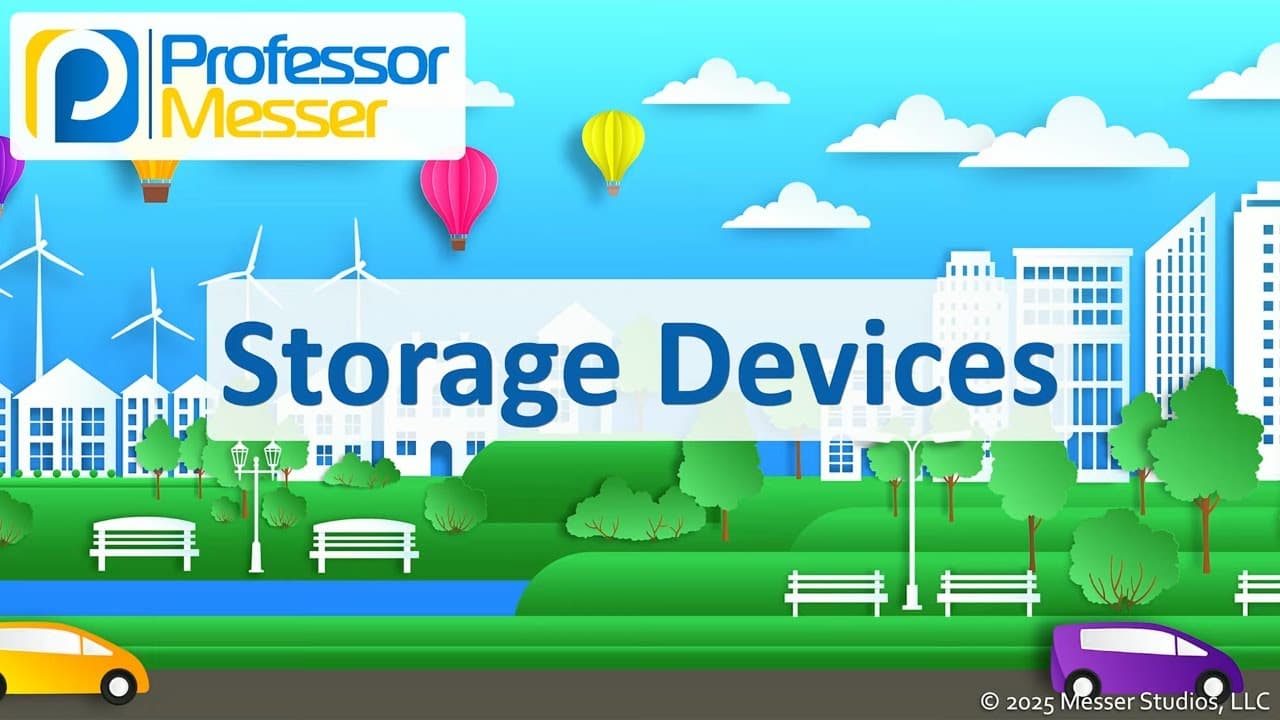 Professor Messer Explores Data Storage Technologies
