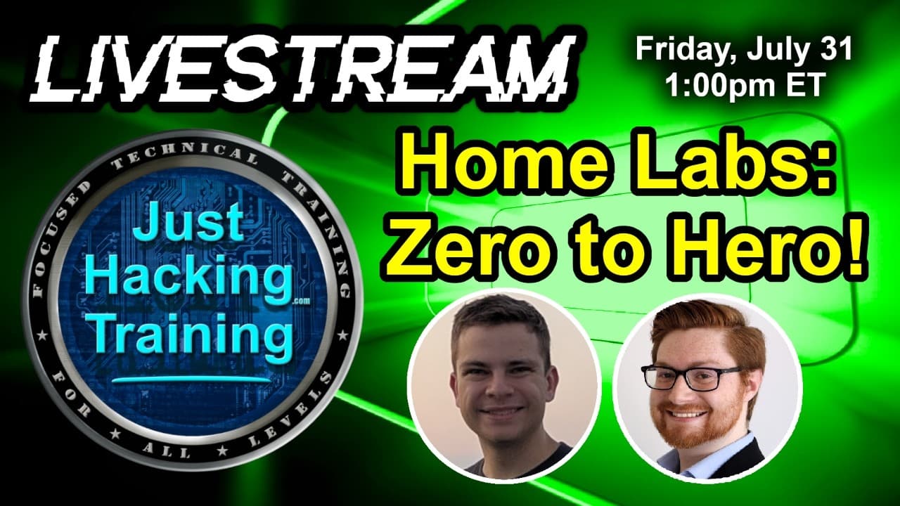 Just Hacking Training Launches Free Home Lab Beginner Course and Announces Hacker Summer Camp Participation