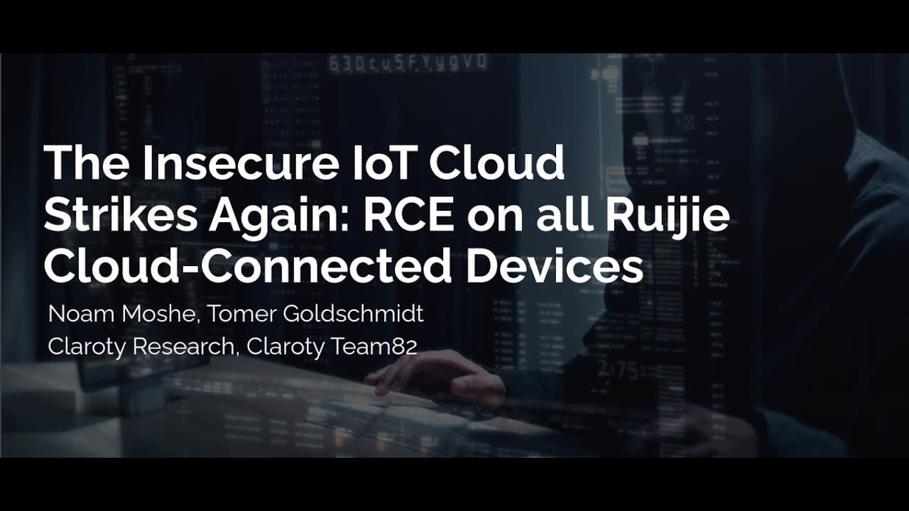 New Video from @BlackHatOfficialYT Highlights Cloud Vulnerabilities in RI Network Devices