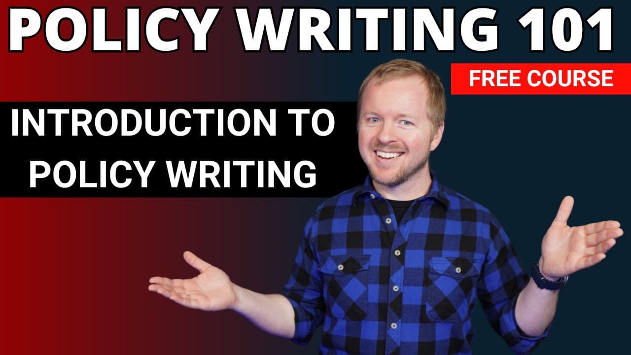 Video on Policy Writing in Governance, Risk, and Compliance (GRC)