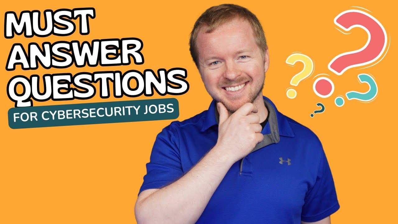 New Video from @JonGoodCyber: Key Questions Recruiters Ask When Hiring Cybersecurity Professionals