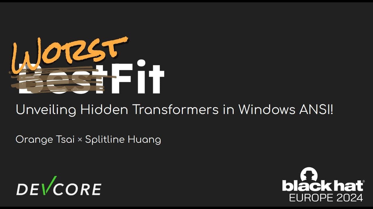 Cybersecurity Experts Discuss Unicode to ASCII Conversion Vulnerabilities in Windows Systems
