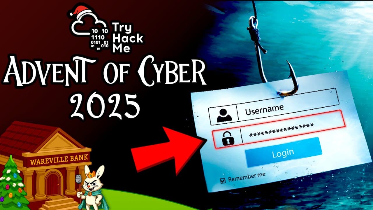 John Hammond's New Video: Advent of Cyber 2025 Day 2 - Phishing Challenges