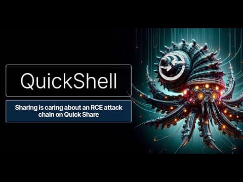 New Video from @BlackHatOfficialYT: In-Depth Analysis of Quick Share Vulnerabilities