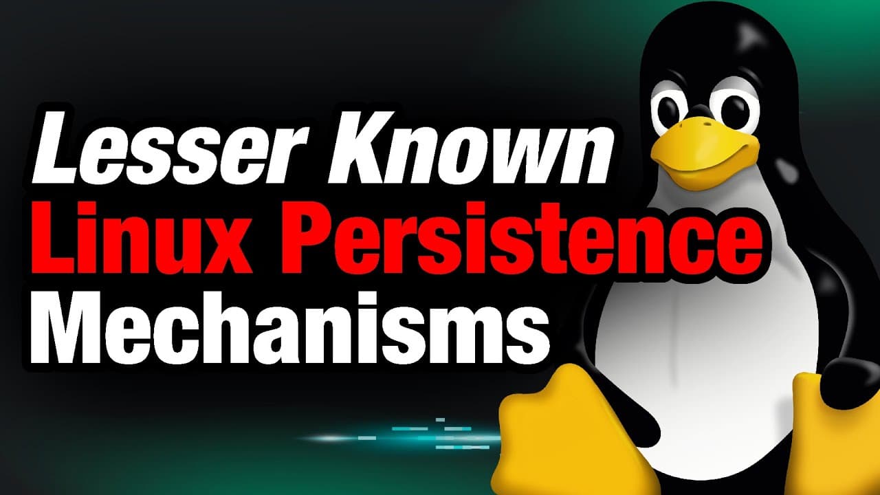 John Hammond Presents "Lesser Known Linux Persistence Mechanisms" at Black Hat USA