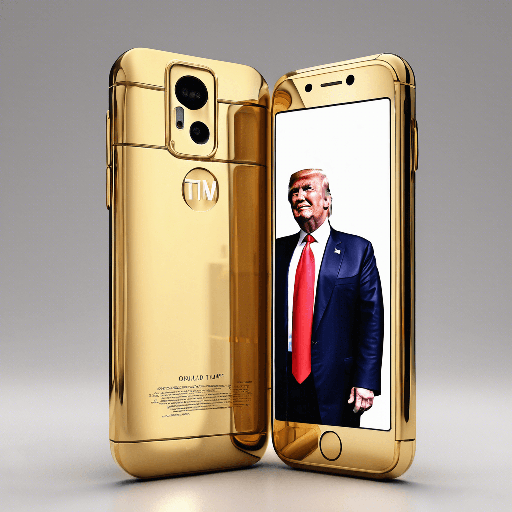 Donald Trump Launches New T1 Phone 8002 Gold Version