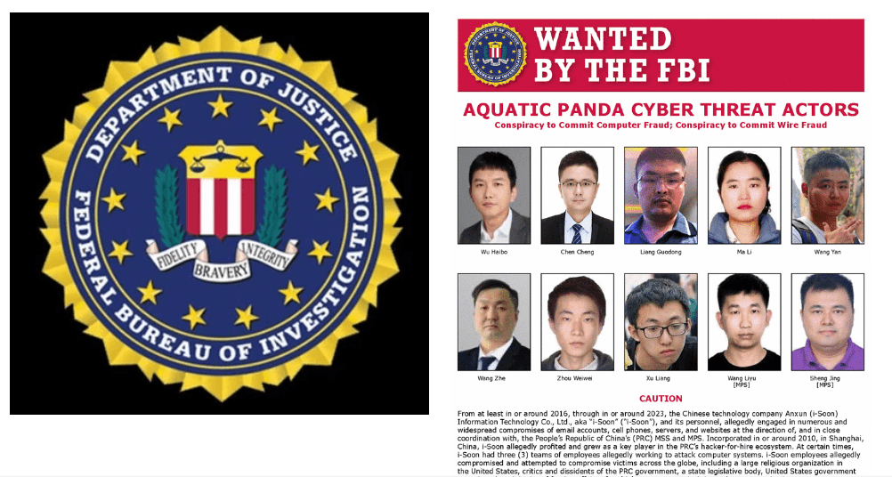 US Department of Justice Charges 12 Chinese Nationals for State-Sponsored Cyber Espionage