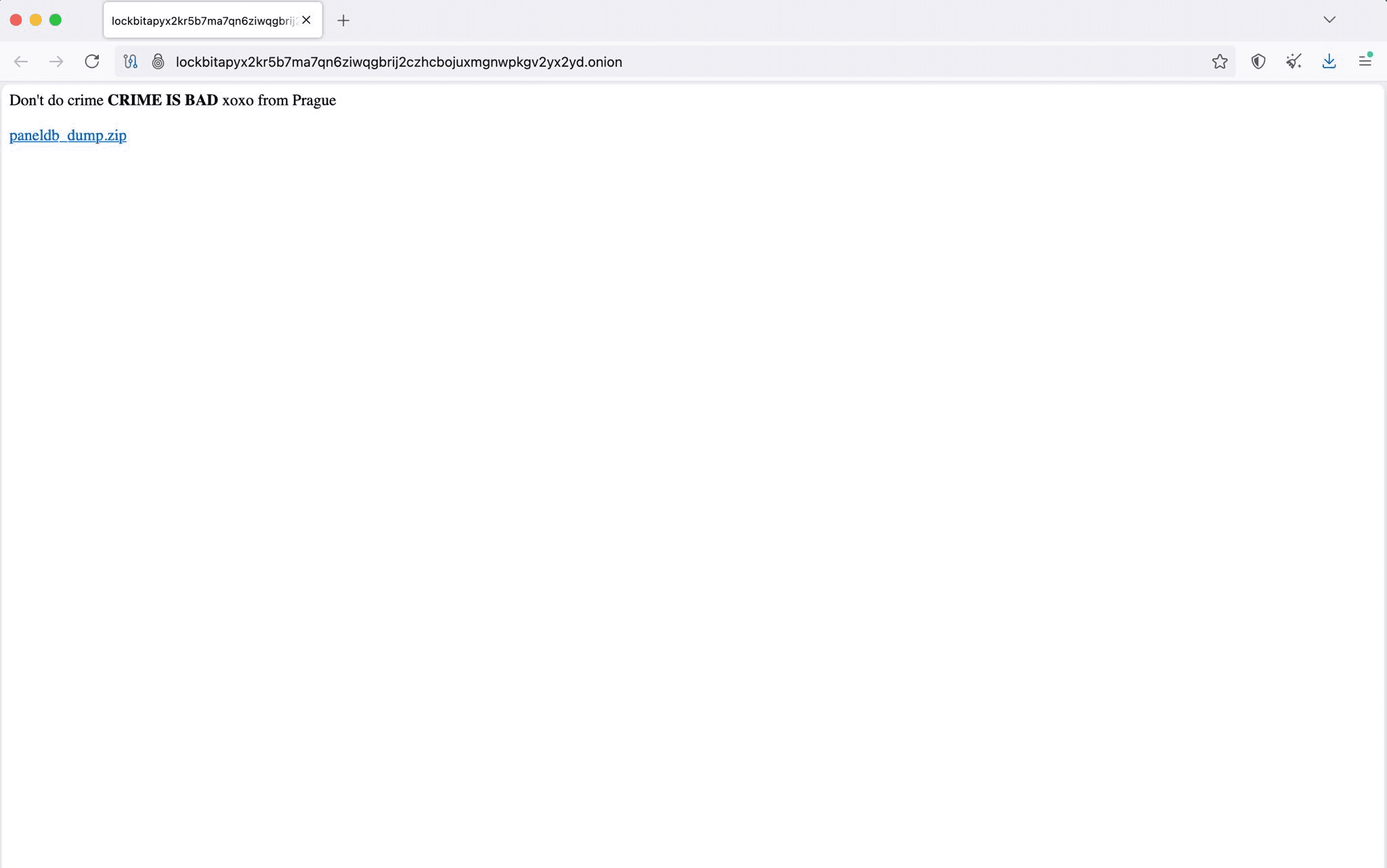 LockBit Ransomware Dark Web Site Compromised by Hackers