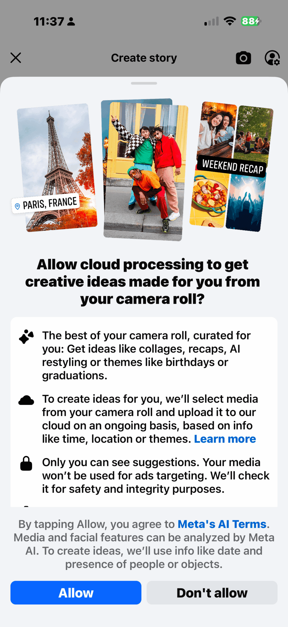 Facebook Requests Access to Users' Entire Photo Library for AI Features