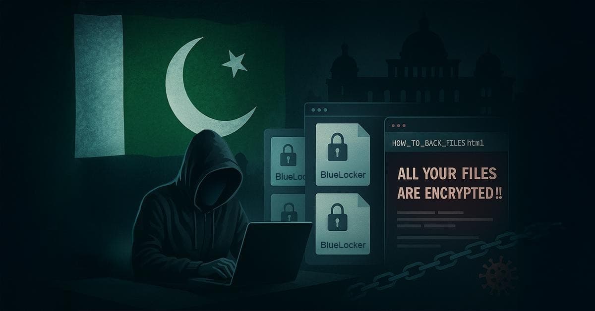 Blue Locker Ransomware Strikes Pakistan's Oil and Gas Sector: NCERT Issues Critical Warning