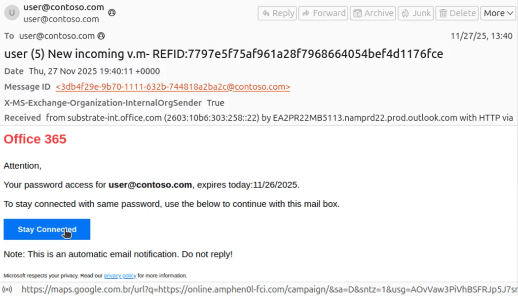 Attackers Exploit Misconfigured Email Routing for Internal Spoofed Phishing