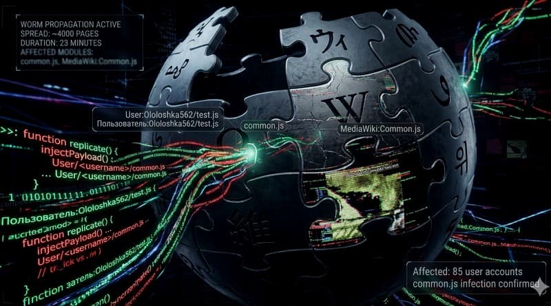 JavaScript Worm Vandalizes Thousands of Wikipedia Pages in 23-Minute Attack