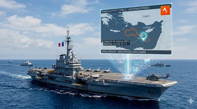 French Aircraft Carrier's Position Exposed by Strava Fitness Data