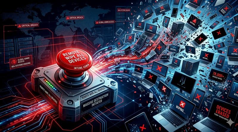 Attackers Wipe 80,000 Stryker Devices Using Microsoft Intune Without Malware