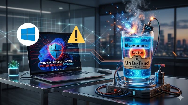 Three Zero-Day Vulnerabilities in Microsoft Defender Actively Exploited