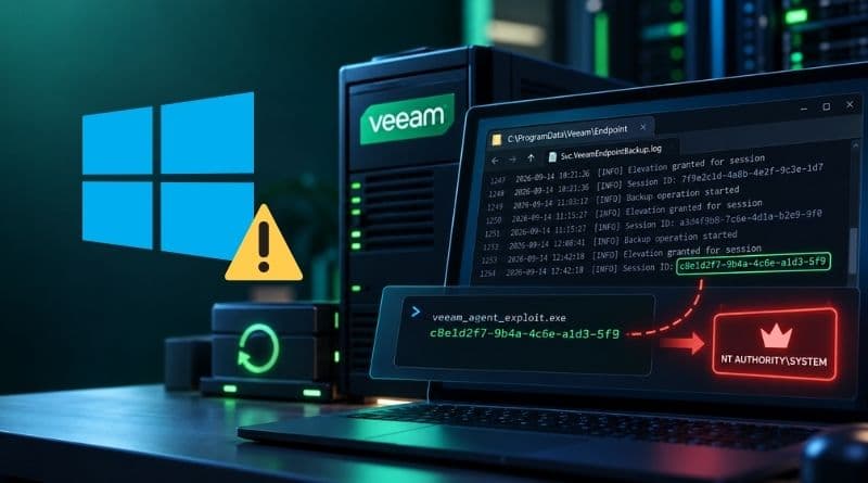 Public Exploit Targets CVE-2026-32996 Vulnerability in Veeam Agent for Windows Allowing SYSTEM Privilege Escalation