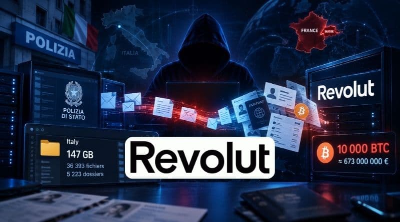 Hacker Behind Revolut Breach Claims 6-Month Compromise of Italian Police Systems with 147 GB of Data