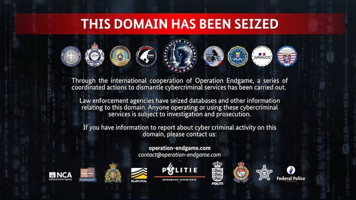 International Operation Endgame Takes Down Over 1000 Servers Used by Rhadamanthys, VenomRAT, and Elysium Botnet